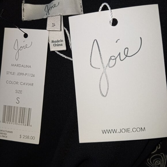 𝅺Joie Mardalina Black Sleeveless Jumpsuit Ankle cuff Size S, NWT  /B3 - Picture 10 of 10